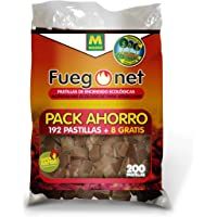 Los mejores  - FUEGO NET Fuegonet 231281N Pastillas Ecológicas- Blanco- 27x7x40 cm
